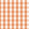Nasturtium Orange Gingham Check Plaid