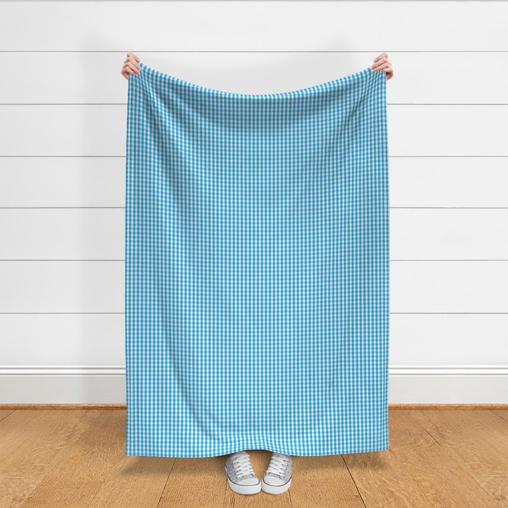 Oktoberfest Bavarian Blue and White Small Gingham Check Fabric bavarian flag fabric