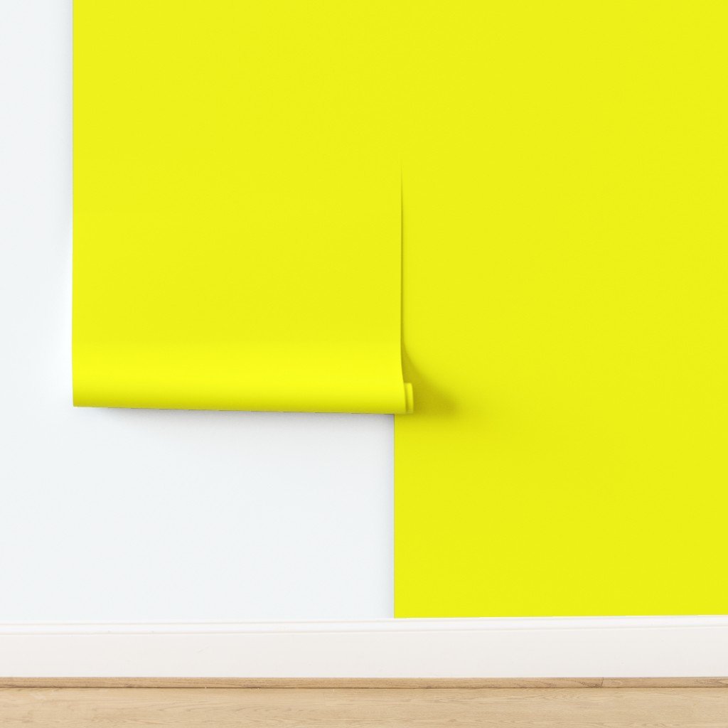 Bright Fluorescent Yellow Neon Wallpaper design