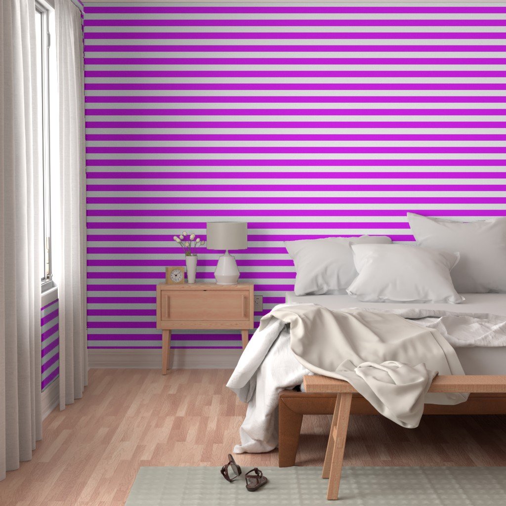 Orlando Orchid Pink Horizontal Tent Stripes Florida Colors of the Wallpaper florida pink wallpaper