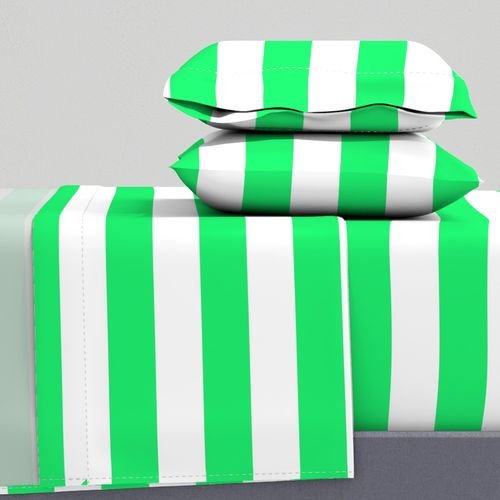 Lime Mojito Green Horizontal Tent Stripes Florida Colors of the Sunshine Decor Collection Decor Collection horizontal stripes sheet set design