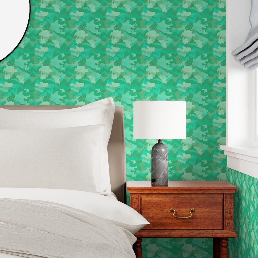 Sea Mint Camo Camouflage Pattern Wallpaper green camouflage wallpaper
