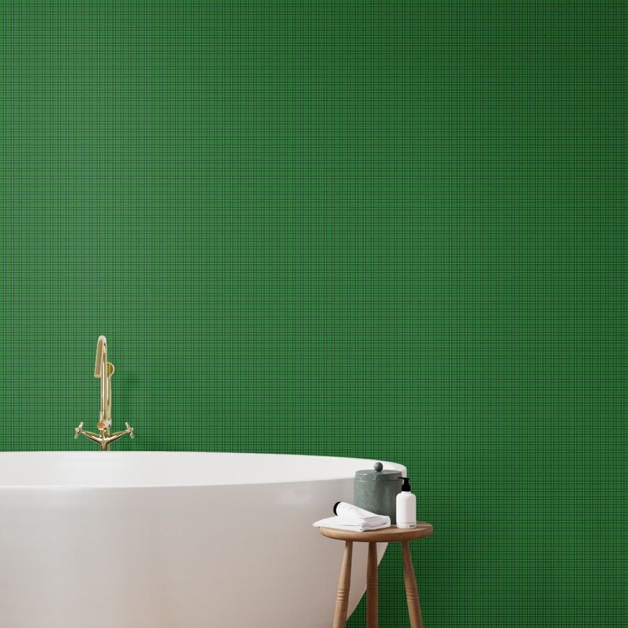 Small Bright Green and White St Patricks Day Irish Tartan Check Wallpaper bright wallpaper