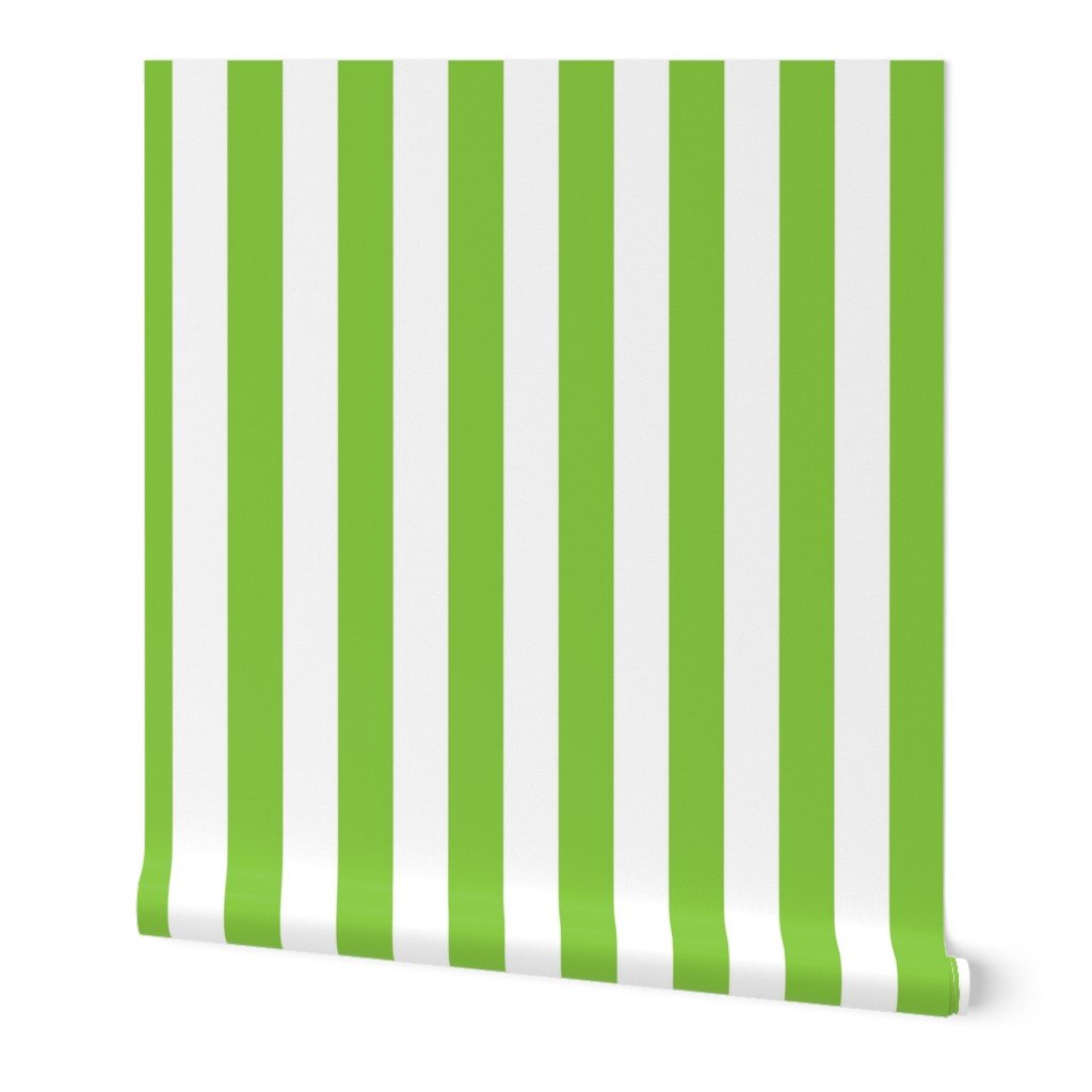 Lime and White 2 Inch Vertical Cabana Stripes Wallpaper crazy hearts wallpaper