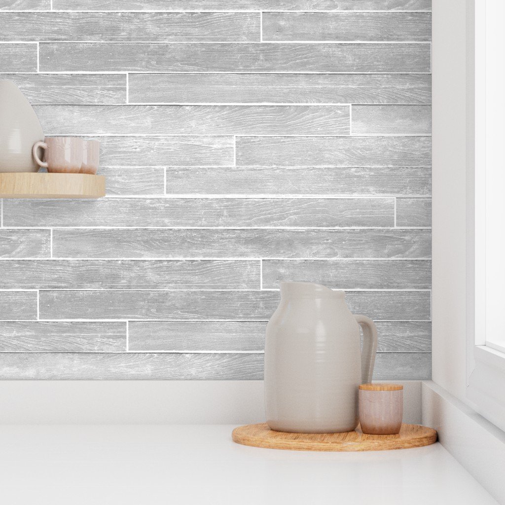 Small Whitewashed Wood Flooring Decking Planks 2 1/4 inch Parquet Wallpaper photo effect wallpaper