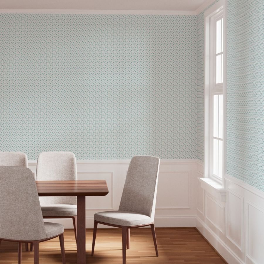 Small Faded Aqua Christmas Stars on White Wallpaper aqua star wallpaper