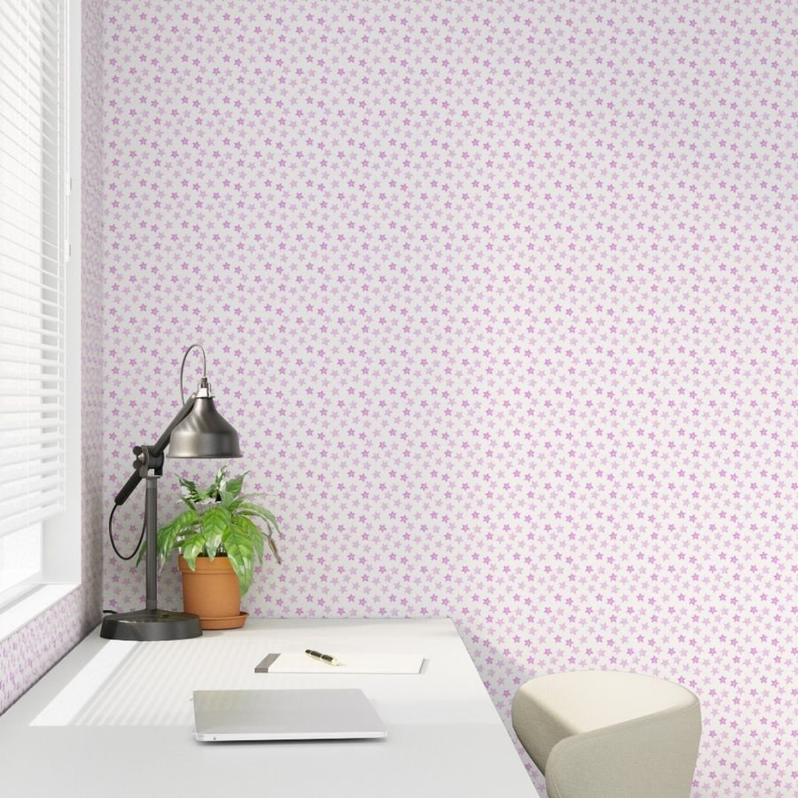Small Faded Pink Christmas Stars on White Wallpaper christmas star wallpaper