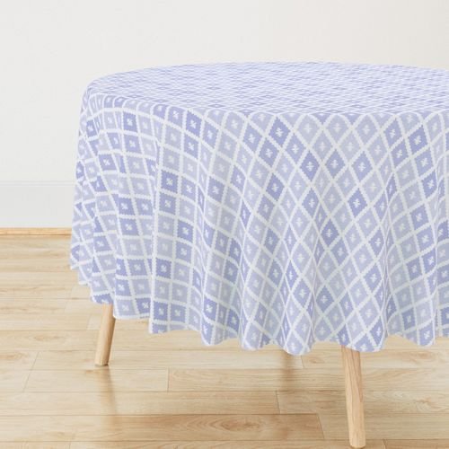 Small Sun Faded Mediterranean Diamond Pattern in Lavender Mist Blue Home Decor Collection Home Decor Collection pale lavender tablecloth design
