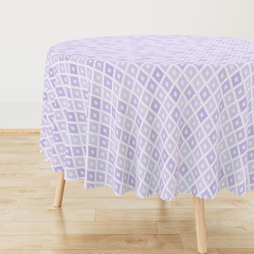 Small Sun Faded Mediterranean Diamond Pattern in Soft Orchid Lavender Decor Collection Interior Collection orchid purple tablecloth design