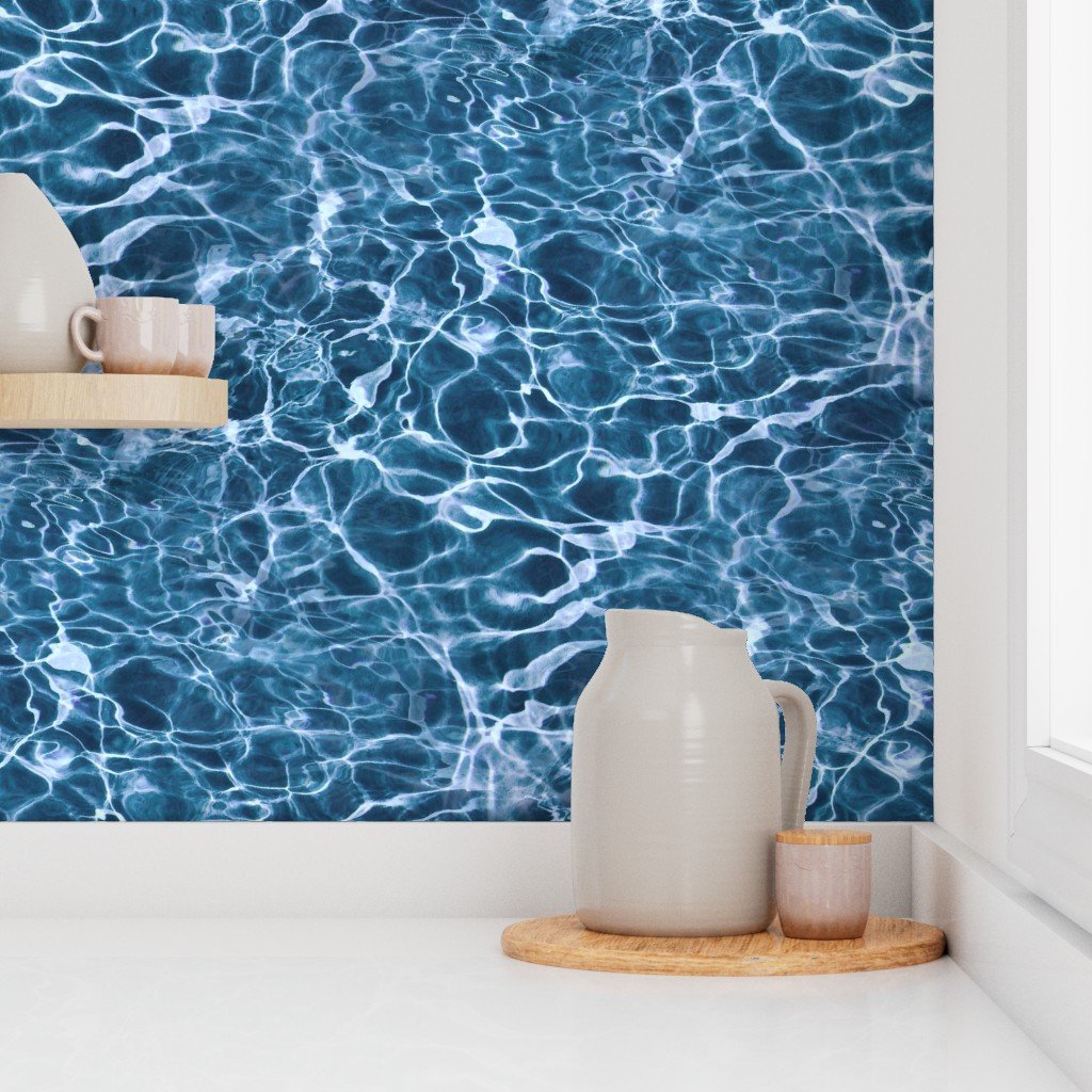 Maui Wailea Twilight Blue Water Ripples Wallpaper water ripples wallpaper