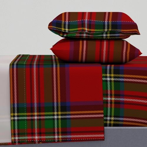Royal Stewart Tartan Clan Plaid Interior Collection Design Collection royal tartan sheet set design