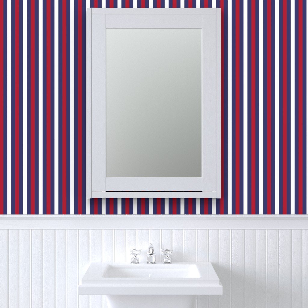 Small USA Flag Alternating Blue with Red and White Stripes Wallpaper red and blue wallpaper