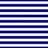 Blue and White Big 1-inch Beach Hut Horizontal Stripes