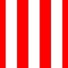 Red and White Jumbo 3-inch Circus Big Top Vertical Stripes