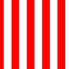 Red and White Wide 2-inch Cabana Tent Vertical Stripes