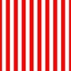 Red and White Big 1-inch Beach Hut Vertical Stripes