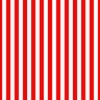 Red and White ¾ inch Deck Chair Vertical Stripes