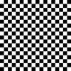 Black and White Checkerboard 1 inch-Check