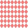 Coral Rose Small Modern Diamond Pattern on White