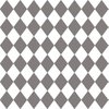 Dovecote Grey Small Modern Diamond Pattern on White