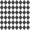 Cinder Grey Small Modern Diamond Pattern