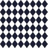 Evening Blue Small Modern Diamond Pattern