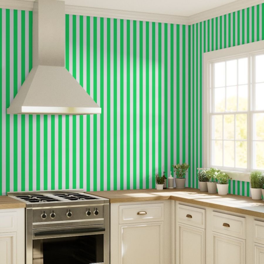 Lime Mojito Green Vertical Tent Stripes Florida Colors of the Wallpaper lime green stripes wallpaper