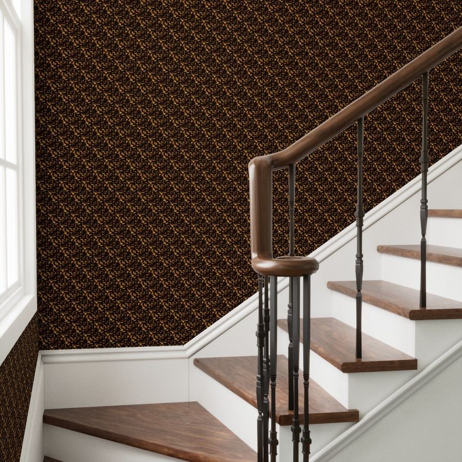 Micro Gold and and Brown Tortoisehell Seamless Repeat Pattern Wallpaper gold tortoiseshell p wallpaper