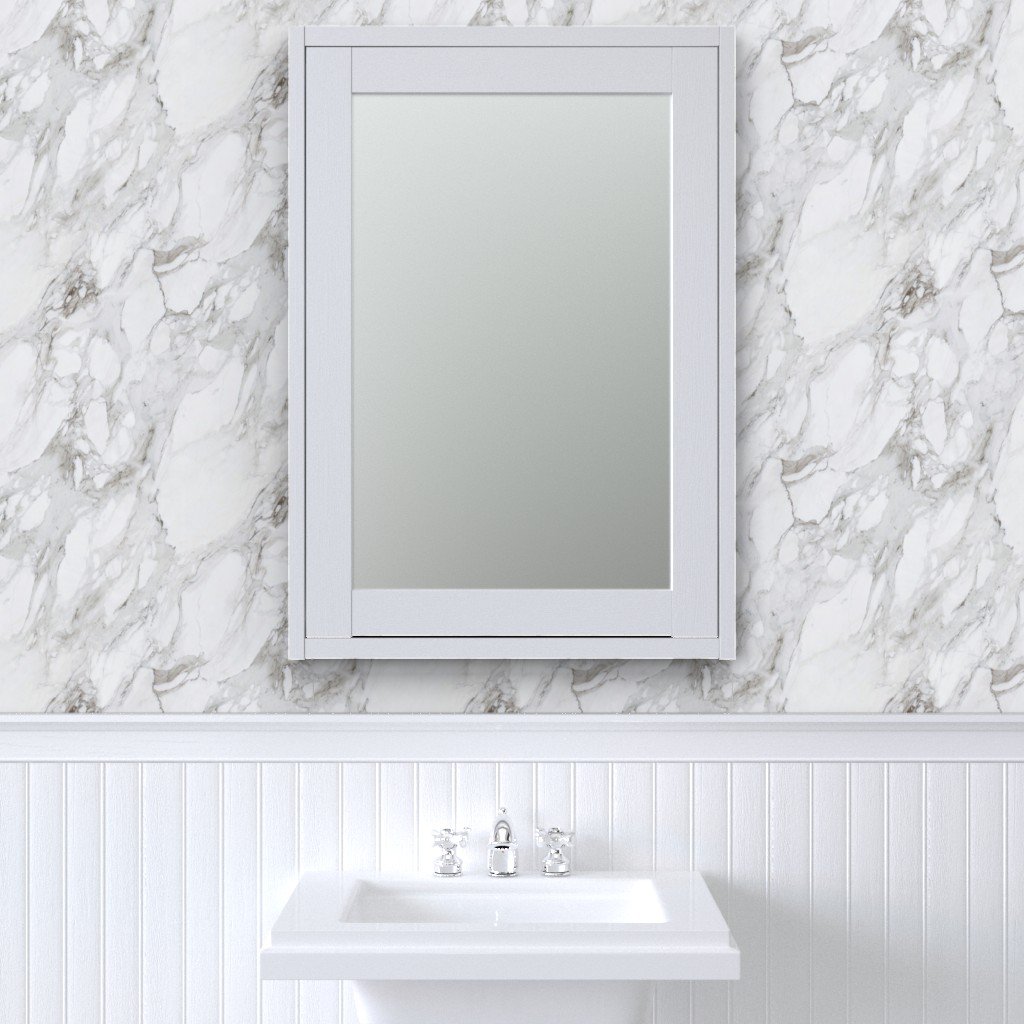White Natural Marble - Natural Grey Veined Stone Wallpaper veined stone wallpaper