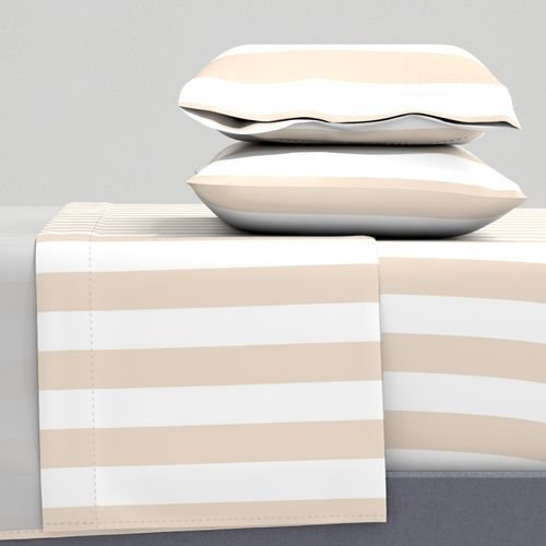 Classic 2 Inch Natural and White Modern Cabana Upholstery Stripes Interior Collection Interior Collection natural and white st sheet set design