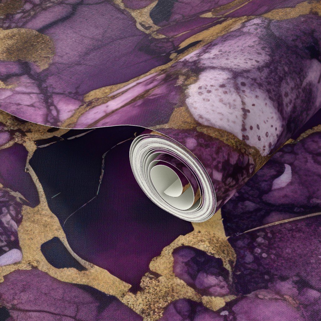 Amethyst and Gold Alcohol Ink 4 Wallpaper gold metallic ink wallpaper