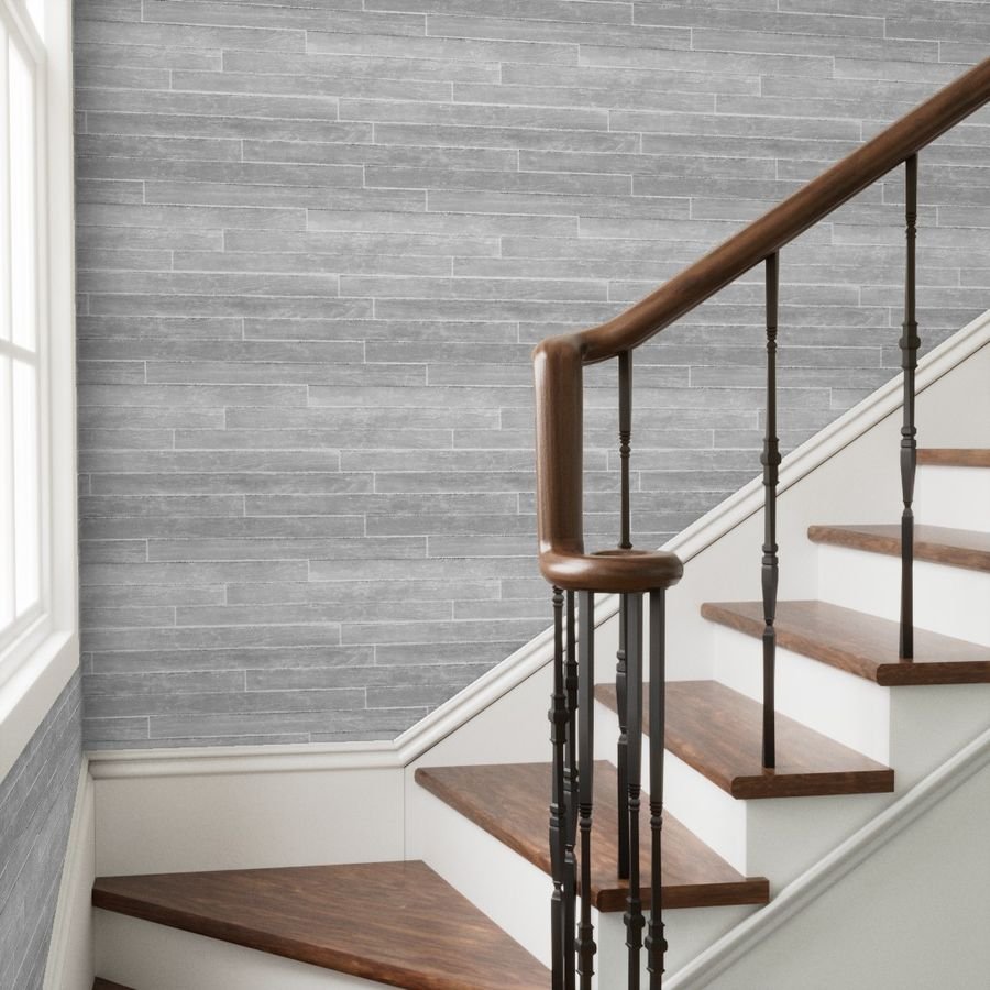 Small Whitewashed Wood Flooring Decking Planks 2 1/4 inch Parquet Wallpaper white floor wallpaper