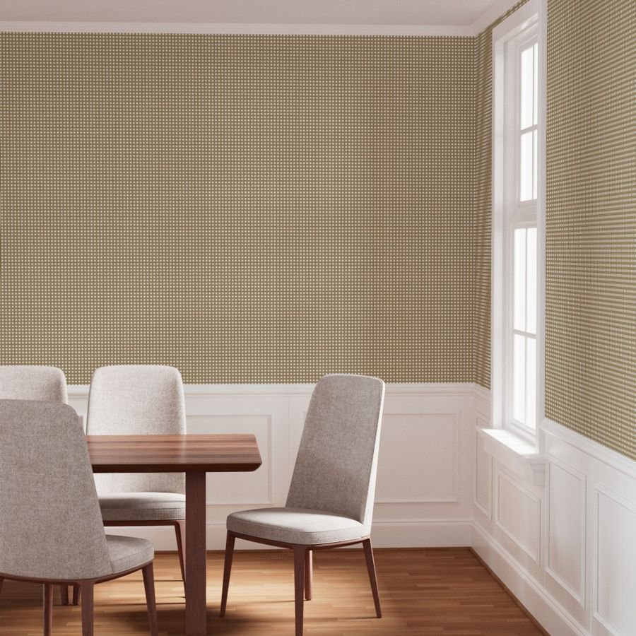 Tan on White Rattan Caning Pattern Wallpaper rattan caning wallpaper