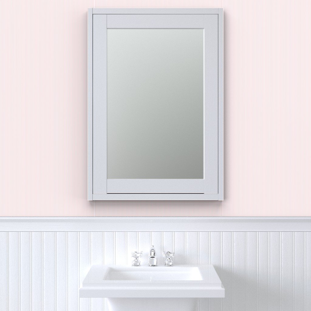 Soft Blush Pink Pinstripe in an English Country Garden Wallpaper blush pink wallpaper