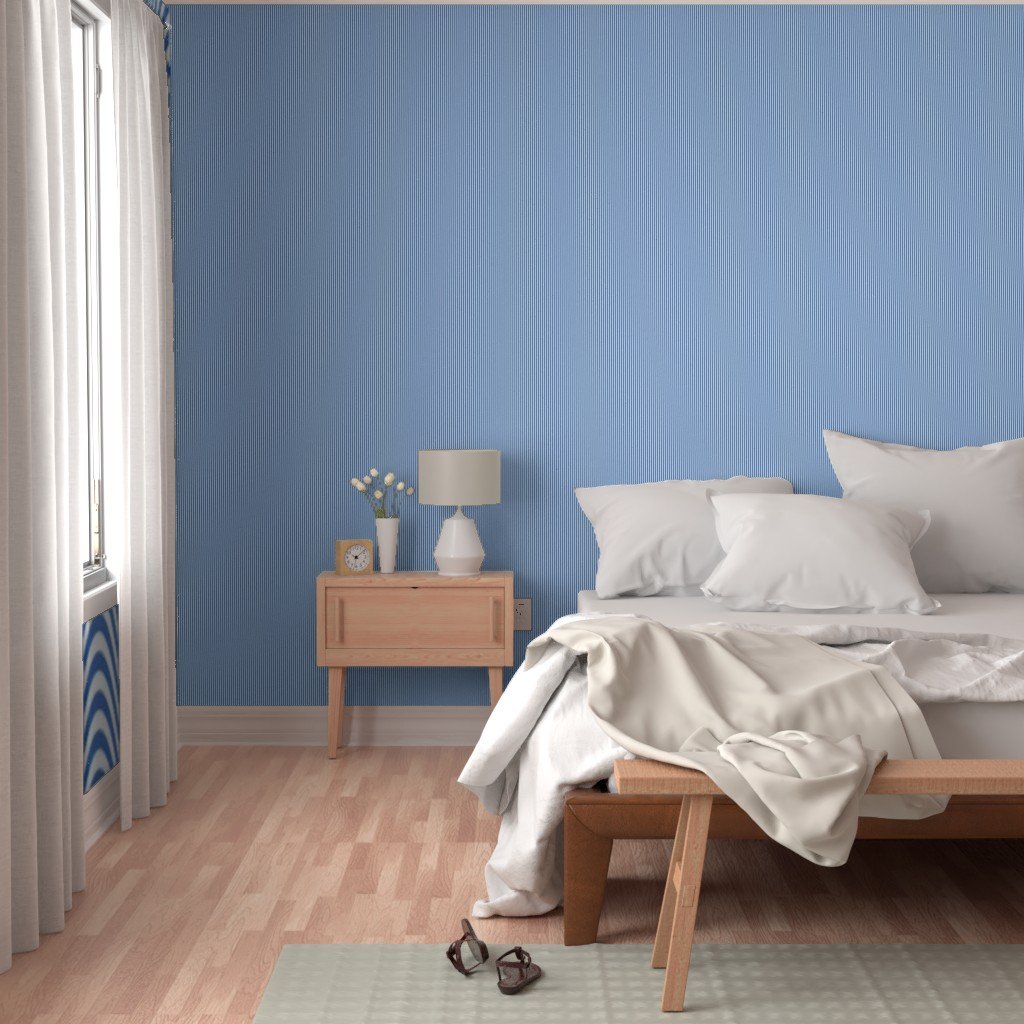 Sofa Nap Blue Pinstripe with White Pinstripes Dad Edit Wallpaper soft blue wallpaper