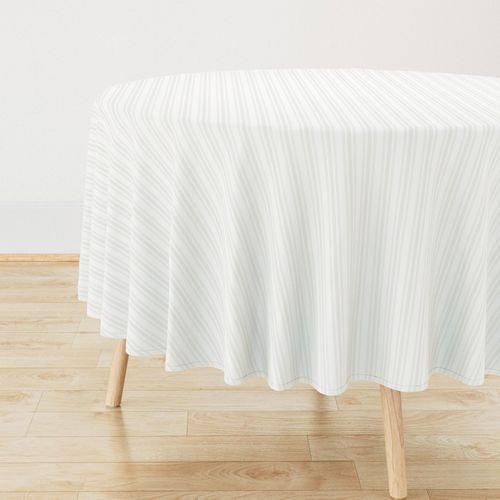 Light Dove Grey Thin Ticking Stripes on White Interior Collection Home Decor Collection clean tablecloth design