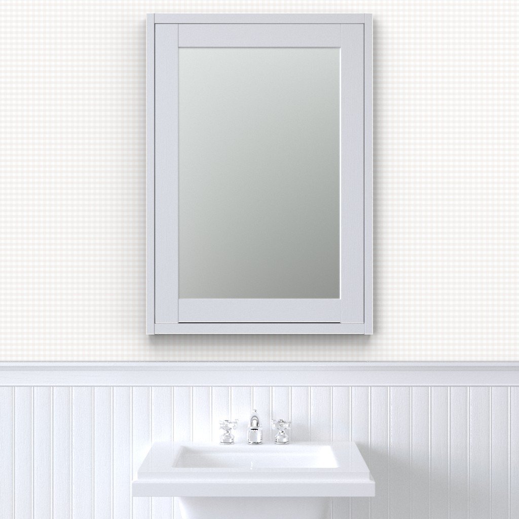 Soft Bone White Gentle Light Neutral Gingham Check Plaid Pattern Wallpaper checkered wallpaper