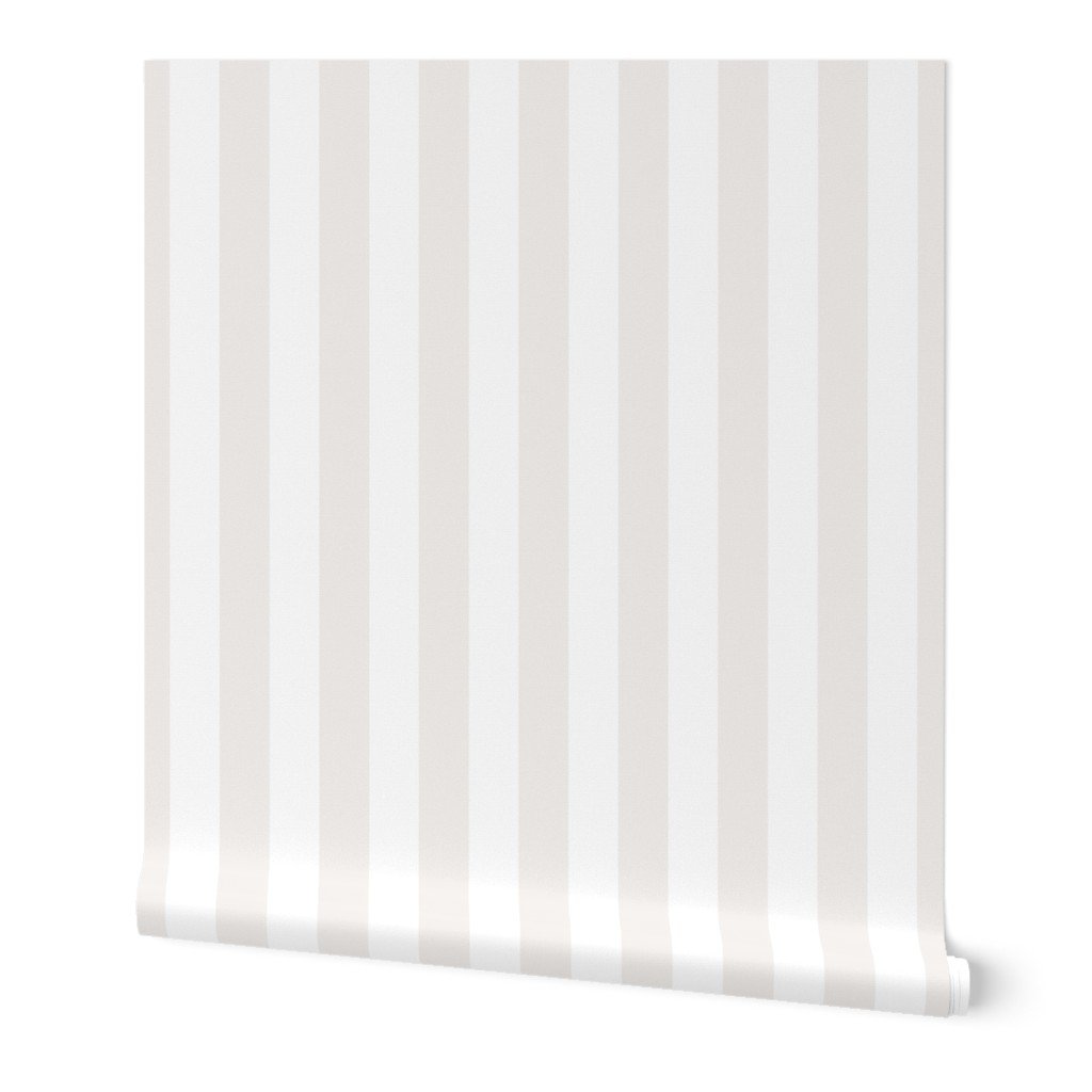 1.5 Inch Bone White Classic Stripe Pattern Wallpaper modern wallpaper