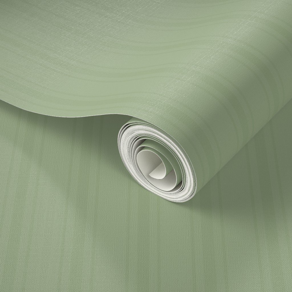 Tonal Sage Green Tailored Ticking Stripe Cottage Farmhouse Small Scal Wallpaper small scale wallpaper
