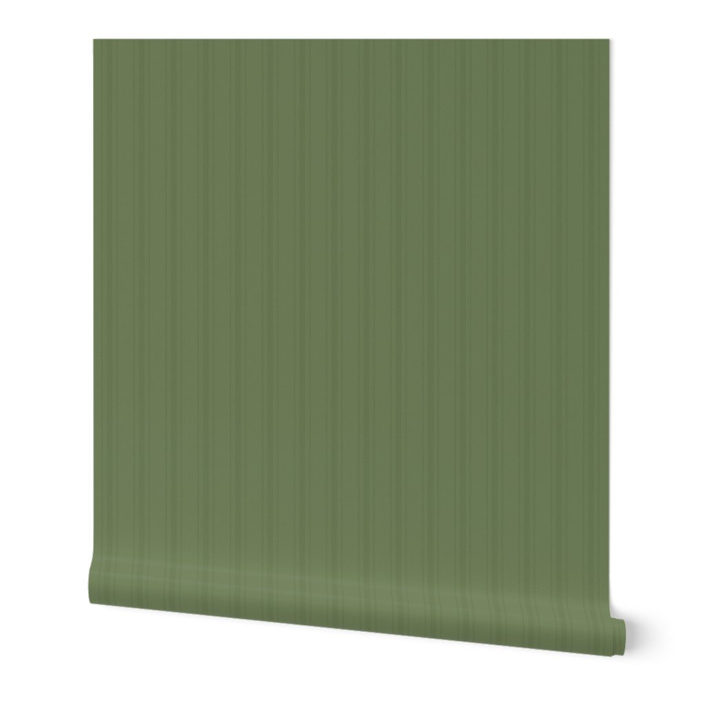 Tonal Olive Green Tailored Ticking Stripe Cottage Farmhouse Small Sca Wallpaper olive green wallpaper