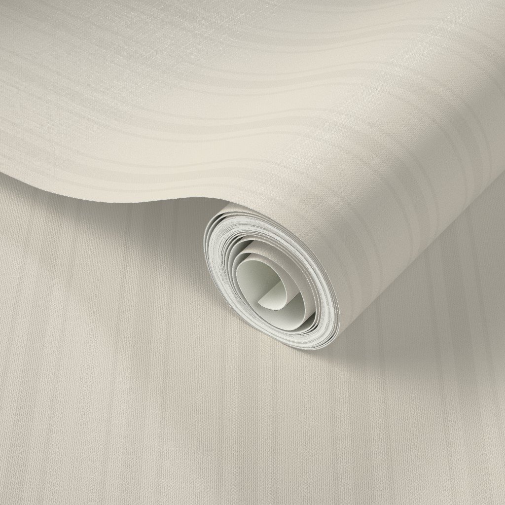 Tonal Oatmeal Tailored Ticking Stripe Cottage Farmhouse Small Scale W Wallpaper soft tones wallpaper