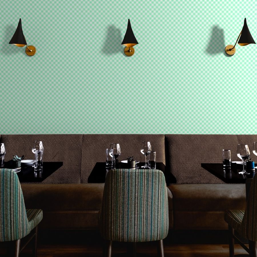Mint Green Gingham Check Plaid Wallpaper cottagecore wallpaper