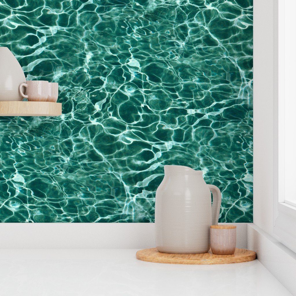 Sardinia Cala Luna Teal Water Ripples Wallpaper water ripples wallpaper