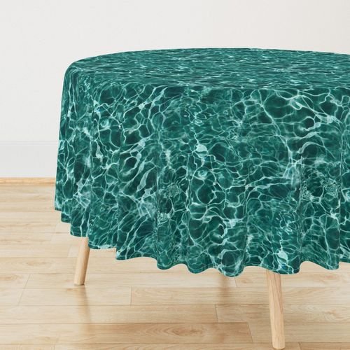 Bora Bora Lagoon Blue Water Ripples Design Collection Design Collection water ripples tablecloth design