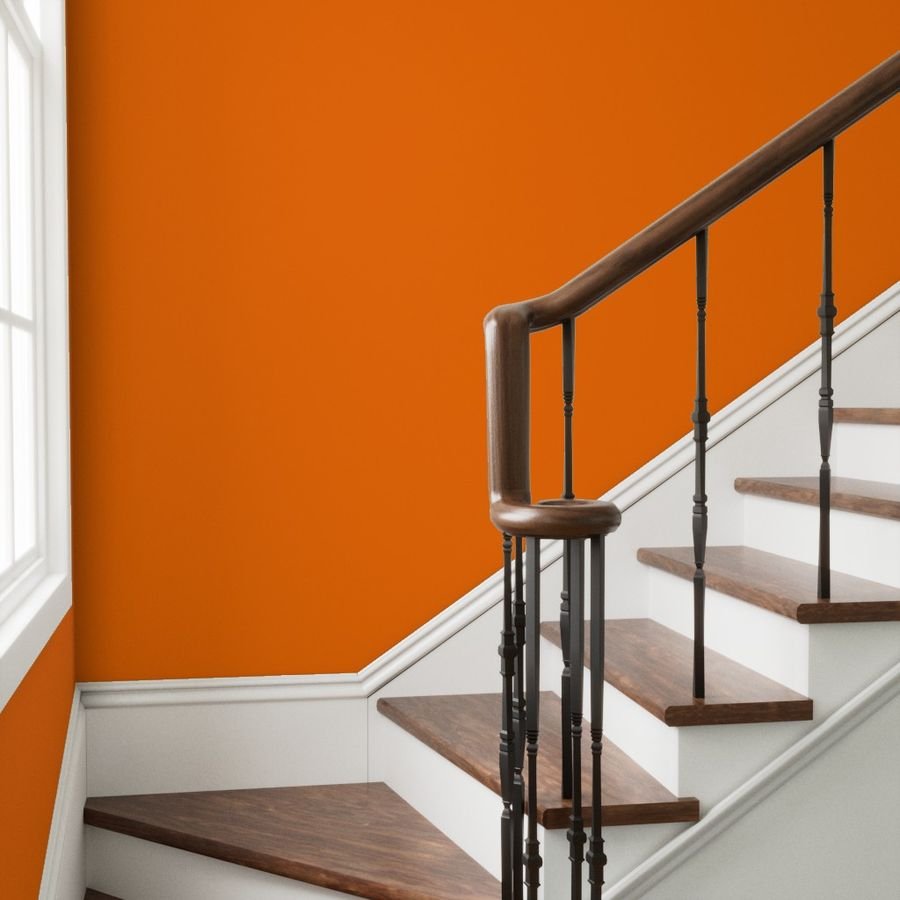 Bright Neon Orange Russet 2018 Fall Winter Color Trends Wallpaper neon orange wallpaper