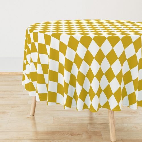 Antique Moss Yellow Modern Diamond Pattern Design Collection Design Collection harlequin diamonds tablecloth design