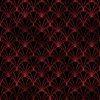 Scallop Shells in Black and Ruby Red Art Deco Vintage Faux Foil Pattern