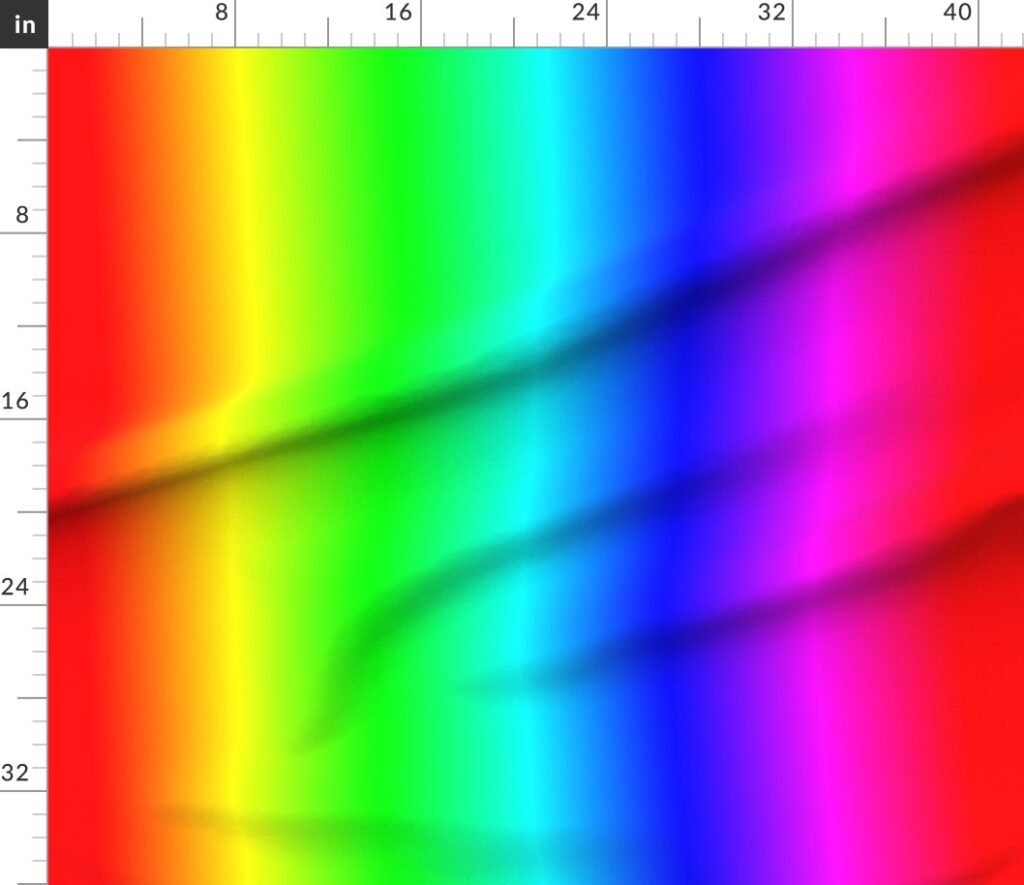 Bright Neon Rainbow Ombre Shade Fabric design
