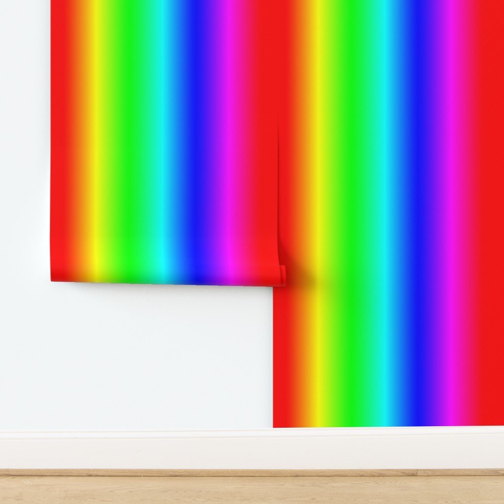 Bright Neon Rainbow Ombre Shade Wallpaper design
