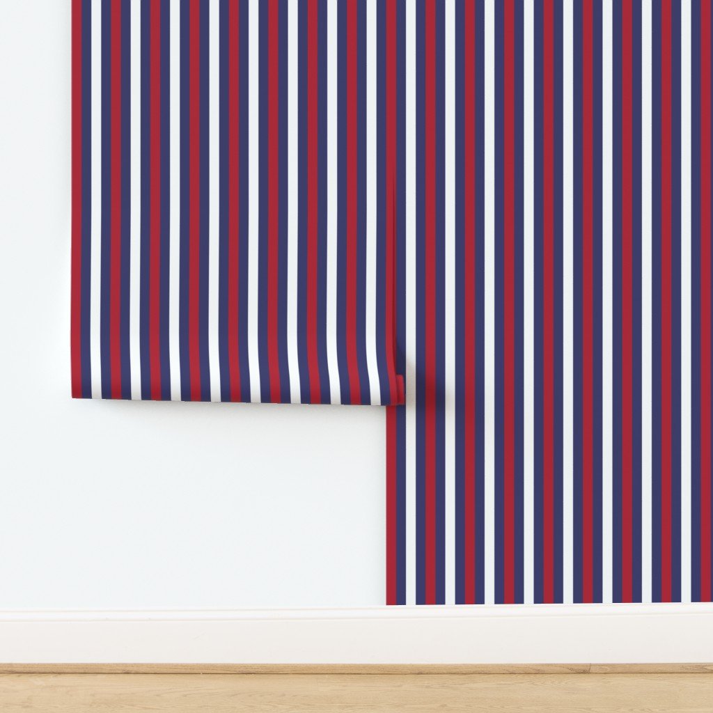 Small USA Flag Alternating Blue with Red and White Stripes Wallpaper design